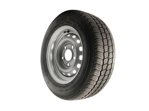 Photo of 195/60 R12 10Ply Tyre fitted onto a 12" 5 Stud 112mm PCD Rim