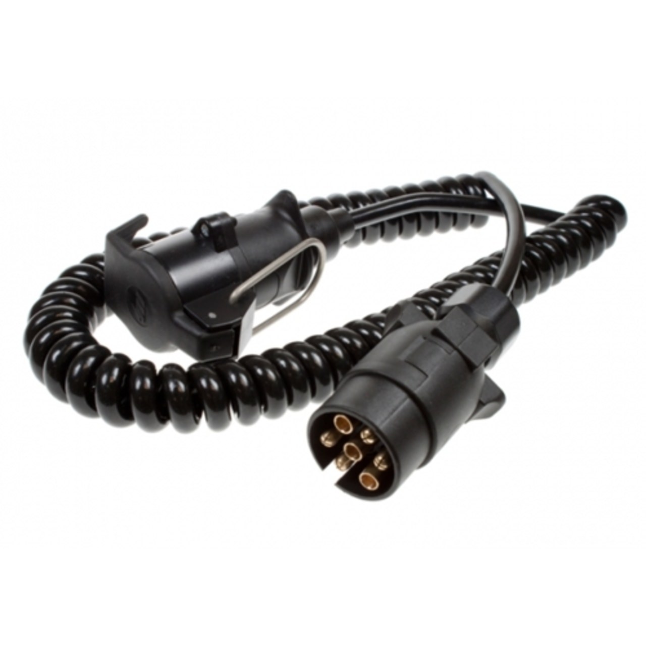 2.5m 7 Pin Suzzy Coiled Extension Lead