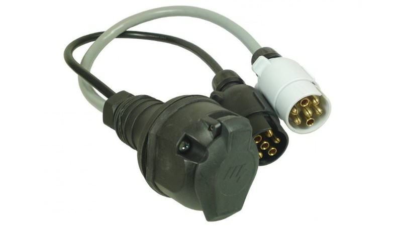 Photo of 13 Pin Plug to 12N & 12S 7 Pin Socket Adapter / Adaptor / Converter
