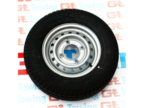 Photo of 165R13 8 Ply Tyre on a  4 x 5.5" PCD 4.5J 13" Rim