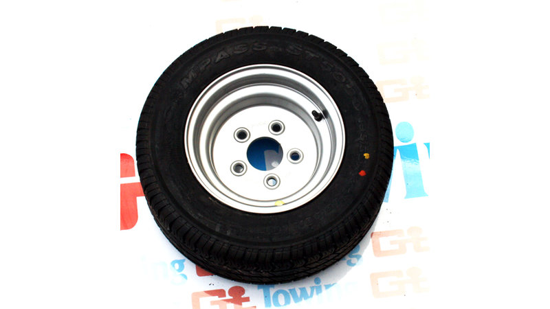 Photo of 195/55 R10 10Ply Tyre fitted onto a 5 Stud 112mm PCD Rim