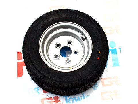 Photo of 195/55 R10 10Ply Tyre fitted onto a 5 Stud 112mm PCD Rim