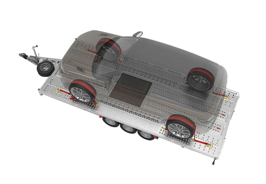 Photo of 1 x Car Trailer Transporter Over-Wheel Ratchet Strap Assembly