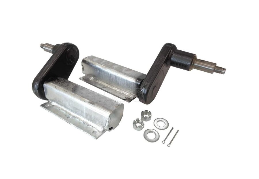 Photo of 500kg Trailer Suspension Units (Pair) 10CWT 6 Hole 1 Inch Extended Stub Axle