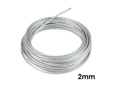 Photo of 2mm Galvanised Steel Wire Bond Cable Rope (Sold Per Metre)