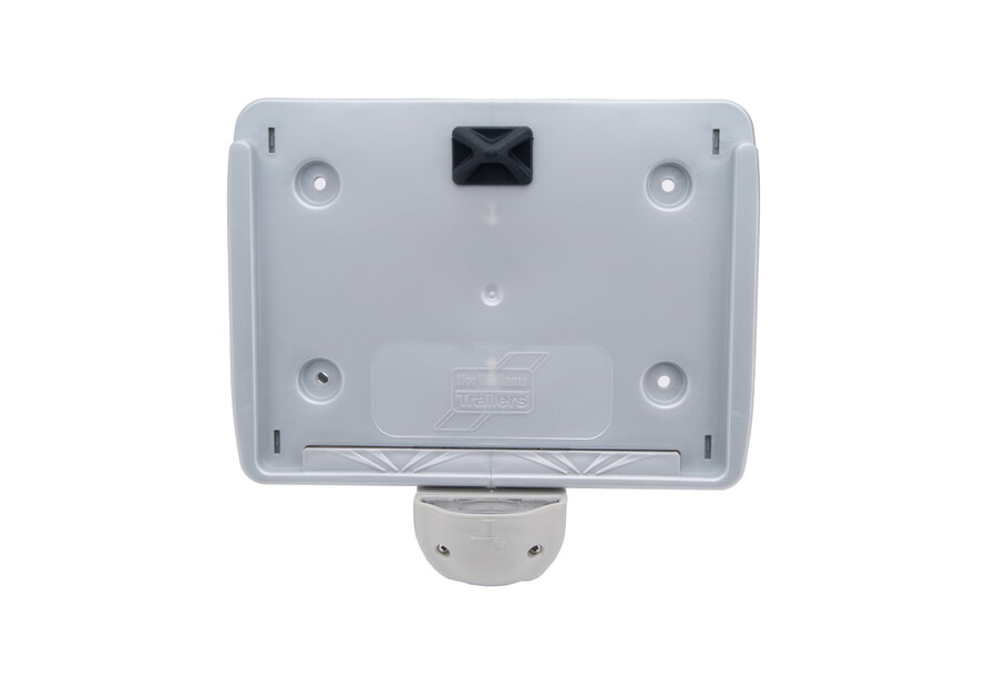 Photo of Ifor Williams Silver Square Number Plate Holder with Light - P1822