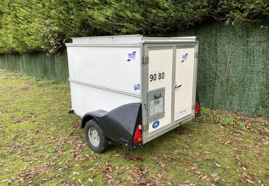 Ifor Williams BV64e Unbraked Single Axle Enclosed Trailer Rear