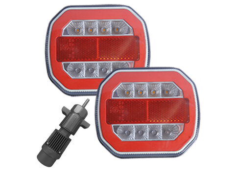 Photo of Durite 5 Function Wireless Magnetic Rear Combination Trailer Lights - 0-300-40