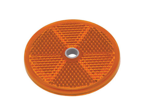 Photo of Ifor Williams Horsebox Amber Round Reflector - P1820