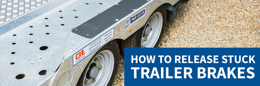 How to Release Stuck Trailer Brakes trailer and a plank of wood