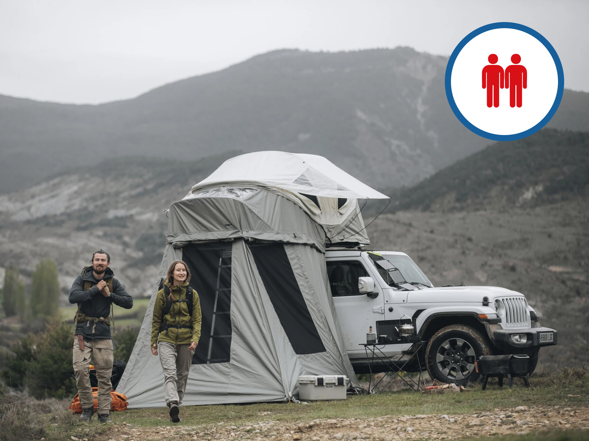 Thule Approach Roof Tent Camping with Awning