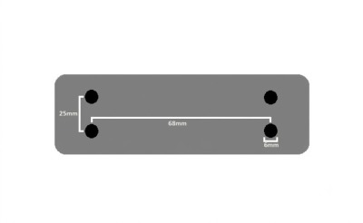Ifor Williams Ramp Tailgate Shoot Bolt (Short) - AS5870 Mounting Points