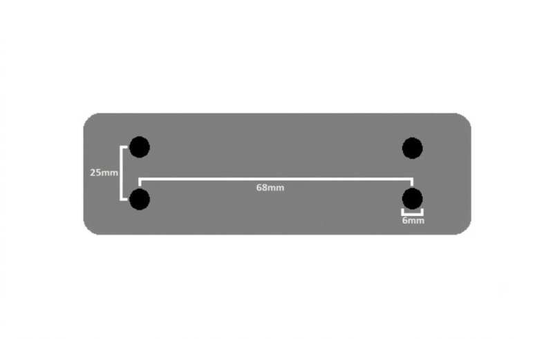 Ifor Williams Ramp Tailgate Shoot Bolt (Short) - AS5870 Mounting Points