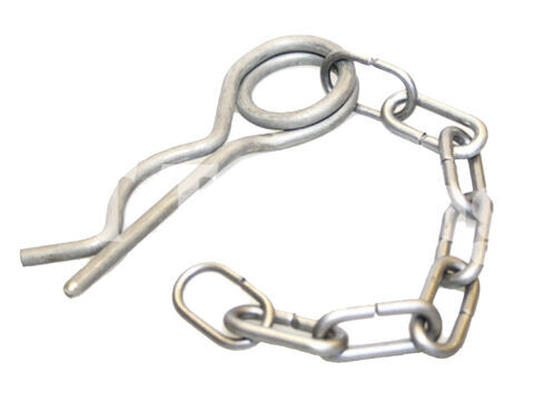 Ifor Williams Jockey Wheel Retaining R Clip & Chain - P04743