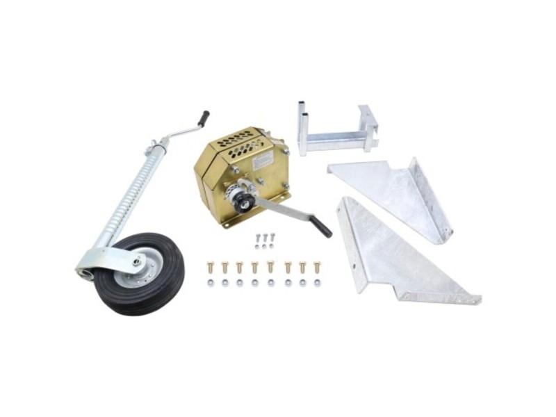 Ifor Williams 3000kg Manual Winch Kit, Spare Wheel Bracket & Jockey Wheel - KX6165