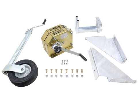 Ifor Williams 3000kg Manual Winch Kit, Spare Wheel Bracket & Jockey Wheel - KX6165