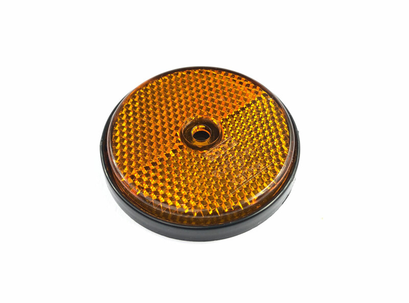 Amber Round Reflector 