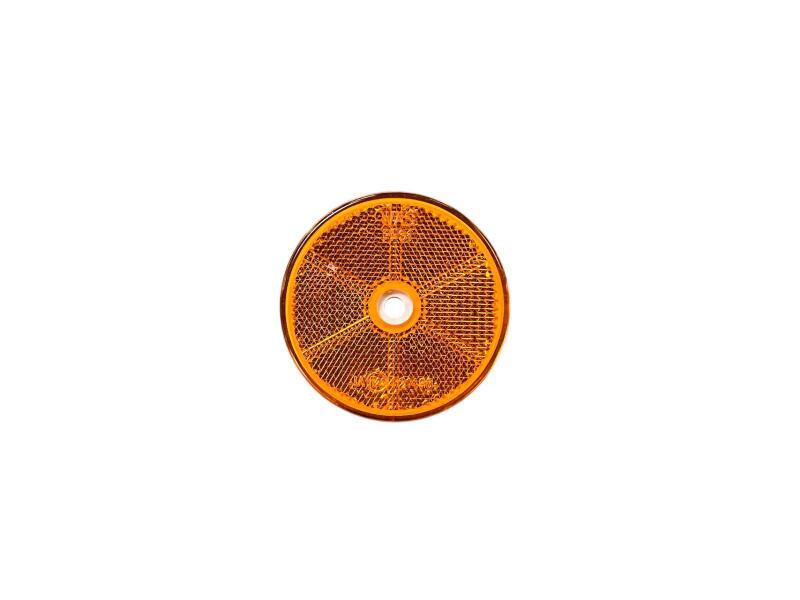 Amber Round Reflector 