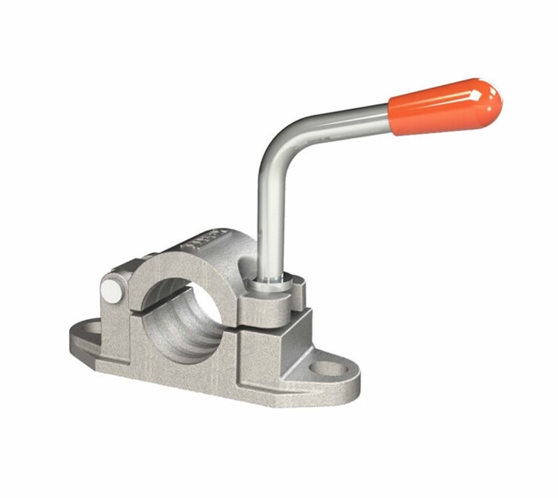 Kartt 48mm Heavy Duty Cast Swing Gate Serrated / Ribbed Jockey Wheel Clamp 