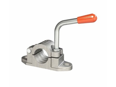 Kartt 48mm Heavy Duty Cast Swing Gate Serrated / Ribbed Jockey Wheel Clamp 