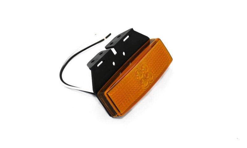 Amber LED Multivoltage Side Marker Light With Bracket
