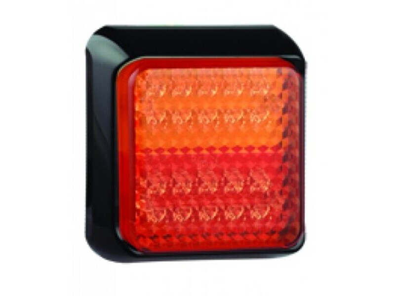Autolamp 80mm Square Combination Multivoltage LED Light