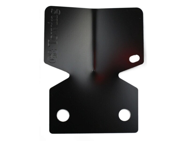 Black eCoated Towbar Bumper Protector Plate