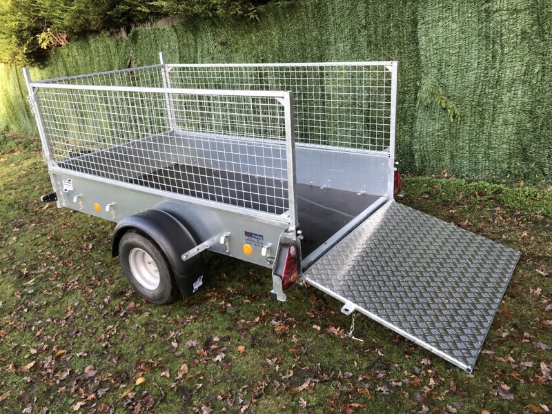 Ifor Williams P7e Ramp Flotation Wheels Unbraked Trailer Mesh