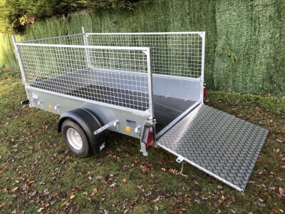 Ifor Williams P7e Ramp Flotation Wheels Unbraked Trailer Mesh