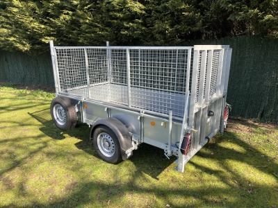Ifor Williams GD84G Ramp Single Axle General Duty Trailer with Mesh Sides Fitted