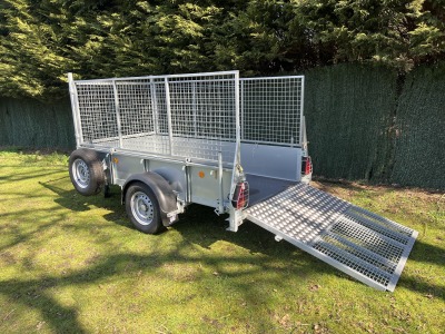 Ifor Williams GD84G Ramp Single Axle General Duty Trailer with Mesh Sides Fitted