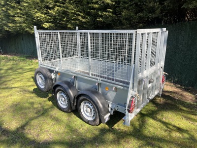 Ifor Williams GD84G Ramp Twin Axle General Duty Trailer with Mesh Sides Fitted