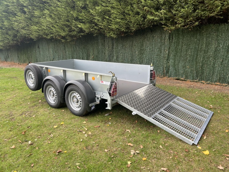 New Ifor Williams GD84GTA Twin Axle General Duty Trailer for Sale Ramp Down at Rear