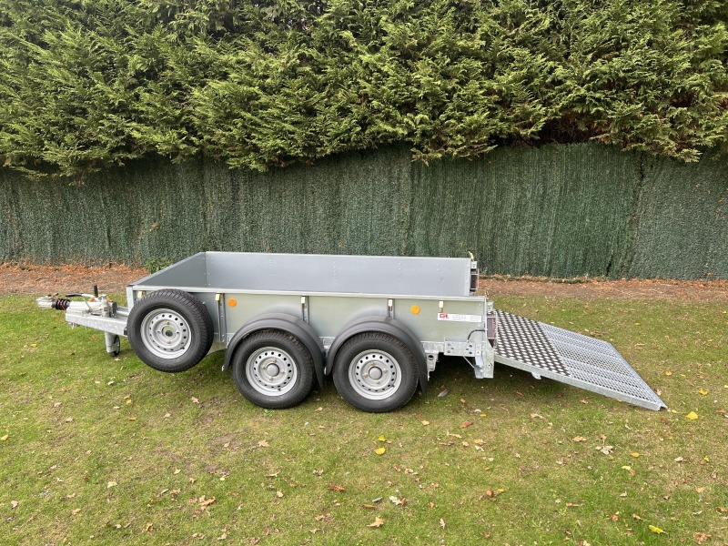 New Ifor Williams GD84GTA Twin Axle General Duty Trailer for Sale Ramp Down at Side