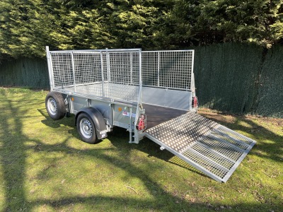 Ifor Williams GD85G Ramp Single Axle General Duty Trailer with Mesh Sides Fitted