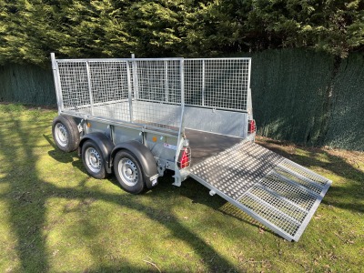 Ifor Williams GD85G Ramp Twin Axle General Duty Trailer with Mesh Sides Fitted