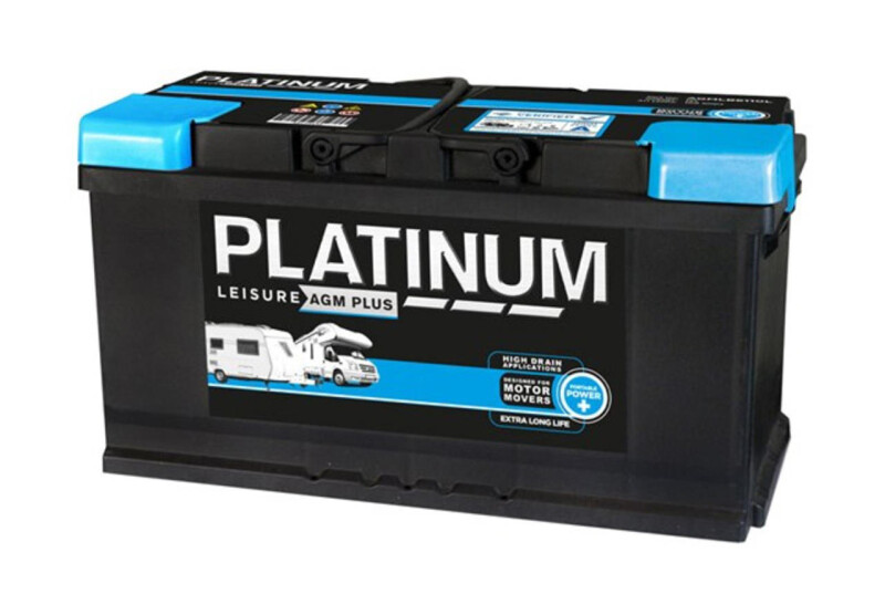 Platinum Leisure AGM Plus 100 Amp Caravan Leisure Battery