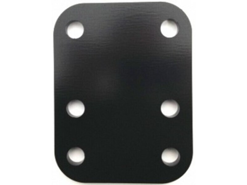 6 Hole Black Towbar Drop Plate