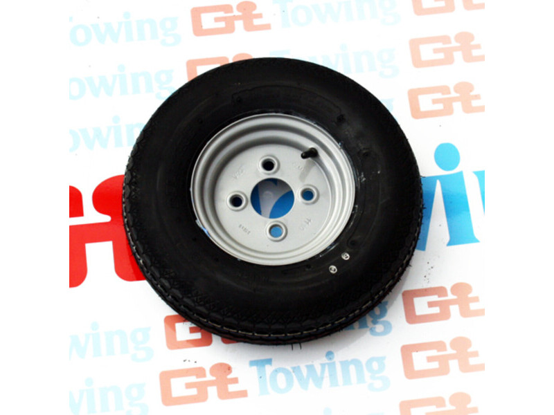 400 x 8 Wheel & Tyre Assembly 4 Ply 4 x 100mm PCD