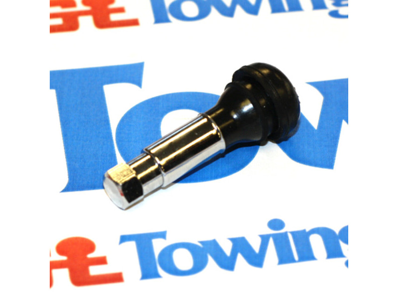 Chrome Standard Snap-In Tubeless Wheel Valve