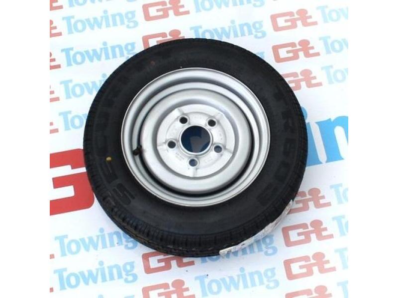 155/70R12 10Ply Tyre fitted onto a 12" 4.5J 5 Stud 112mm PCD Rim