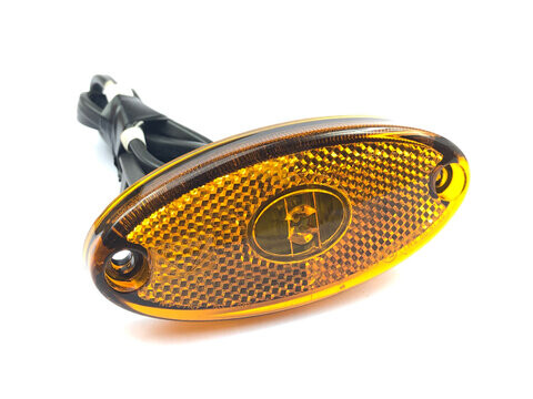 Ifor Williams LED Side Marker Amber Oval Lamp - P06991