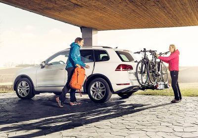 Bikes loaded on to the Velospace xt bike carrier