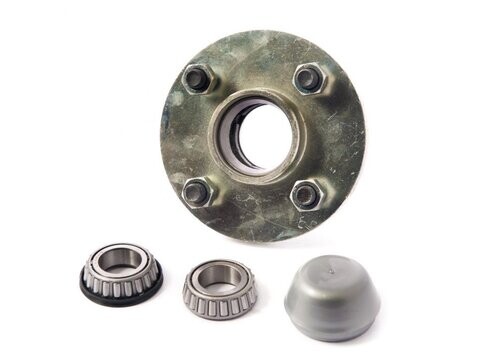 Unbraked Trailer 100mm PCD Tapered Roller Bearing Hub Kit