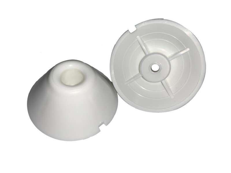 Ifor Williams Livestock Partition Plastic Shoot Spring Bolt Receiver White Cone - P1229