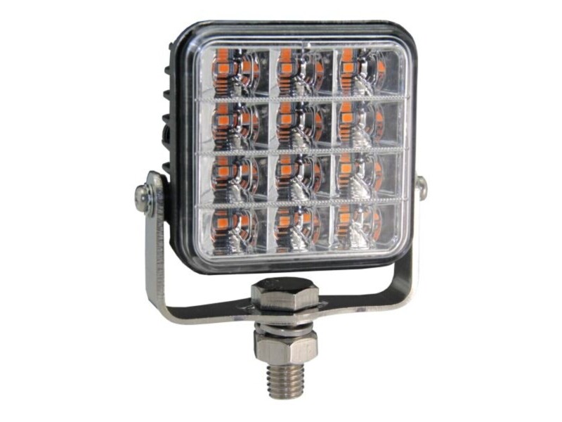 Durite 12V-24V Square LED Amber Warning Light 0-442-00
