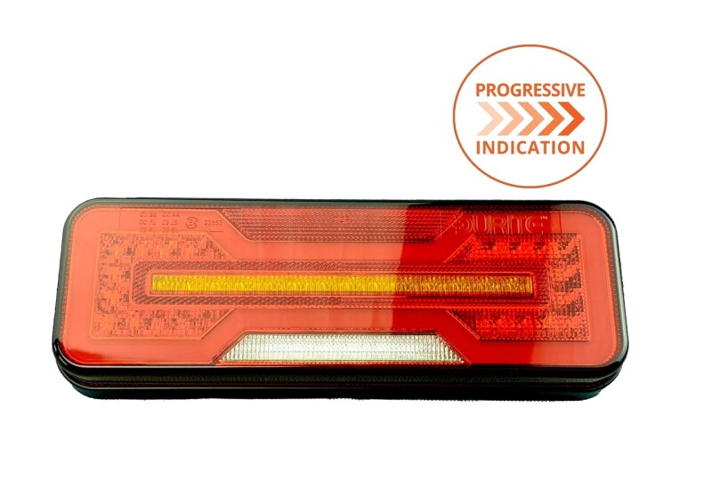 Durite Right Hand 6 Function 12-24v LED Rear Combination Trailer Light with Audi Style Progressive Indicator - 0-071-60