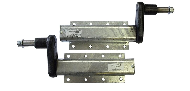 750kg Trailer Suspension Units (Pair) 15CWT 8 Hole 1 Inch Extended Stub Axle