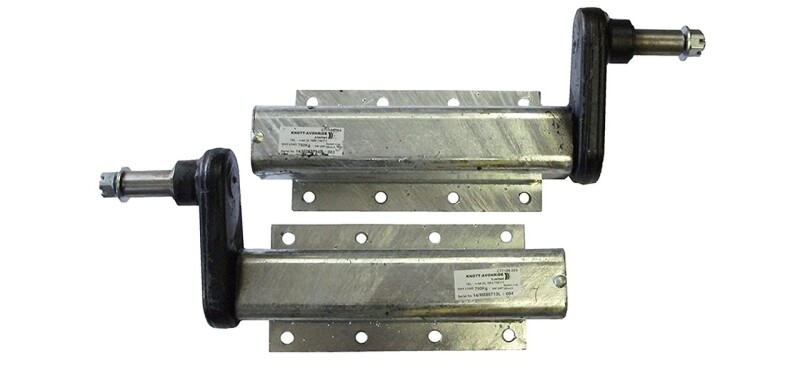 750kg Trailer Suspension Units (Pair) 15CWT 8 Hole 1 Inch Standard Stub Axle