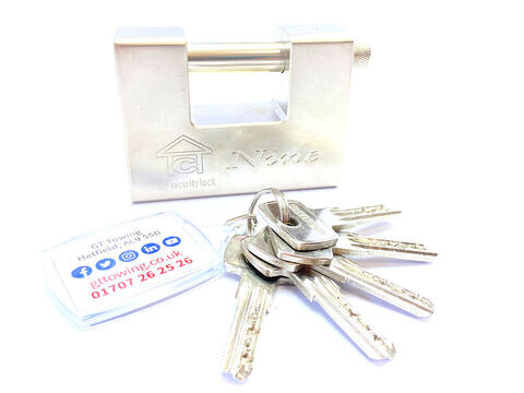 Closed Shackle High Security Armour Plated Chain / Container Padlock